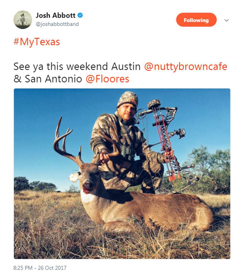 Josh Abbott Goes Hunting Promotes S A Area Shows San Antonio Express News Josh abbott is texas red dirt music at its finest. san antonio express news