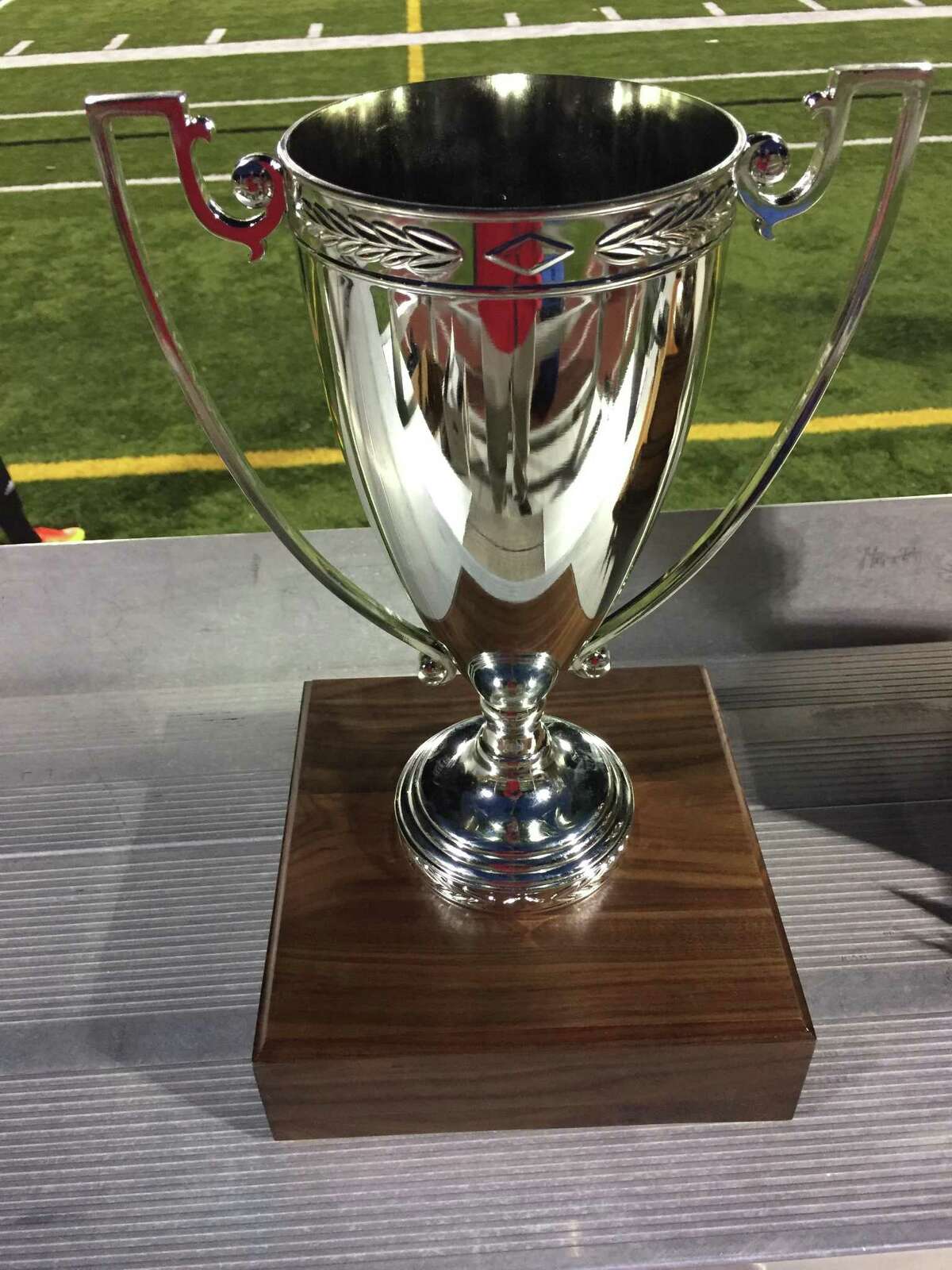 The Fairfield United Cup, created by the Fairfield United Soccer Association, given to the winner of the Warde-Ludlowe girls’ soccer game.