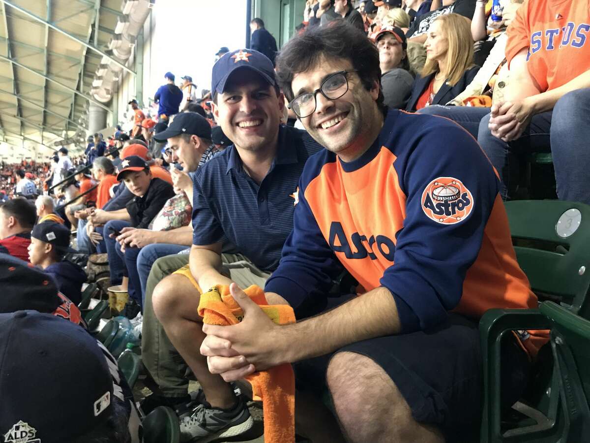 PHOTO: A look at Astros fans at Game 3 of the Astros-Dodgers World Series Astros fans Jeff Magids (left) and Shaun Spinner were able to score cheap tickets for the Astros-Dodgers World Series Game 3 on Friday night at Minute Maid Park. Browse through the photos above for a look at Astros fans at Game 3 on Friday night.