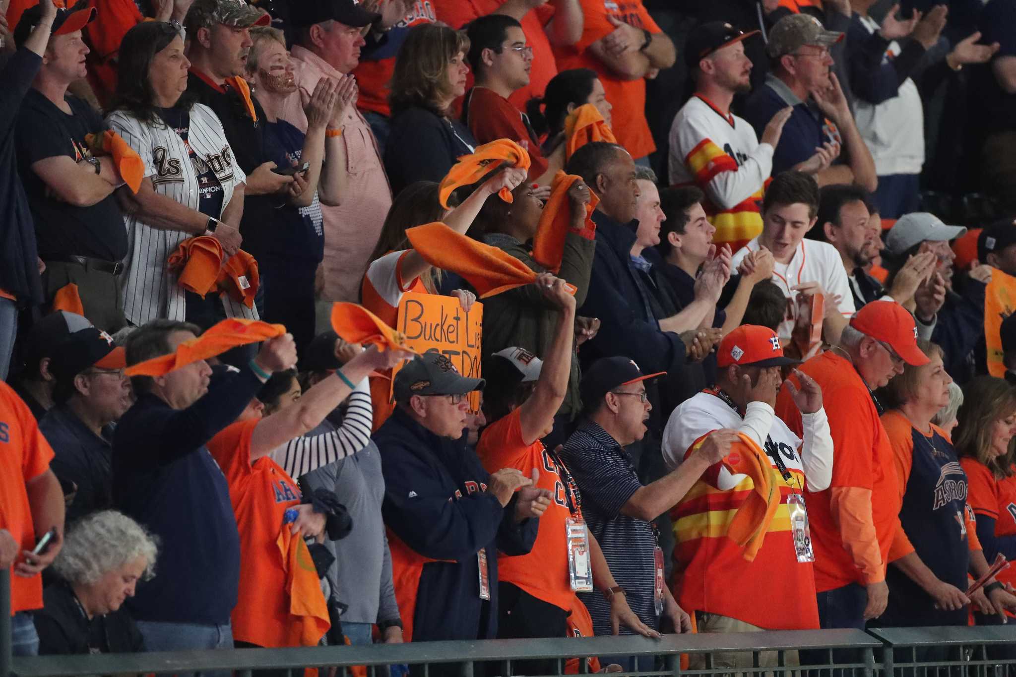 PURE JOY: See the smiles on the field as the Houston Astros