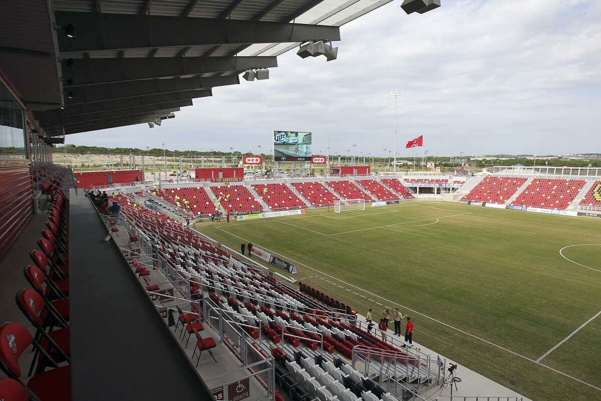The San Antonio Scorpions open in their new stadium, Toyota Field against Tampa Bay on April 13, 2013.