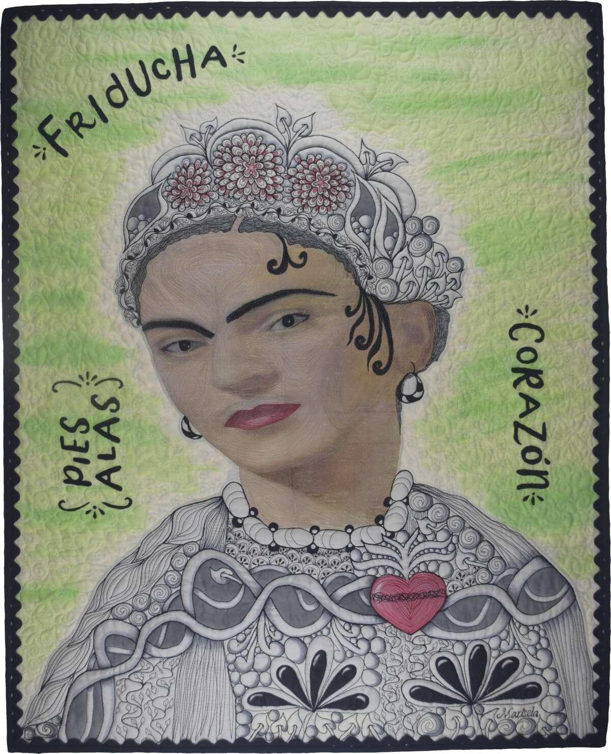 "Frida Kahlo," by Marisela Rumberg, honoring Mexican artist Frida Kahlo.