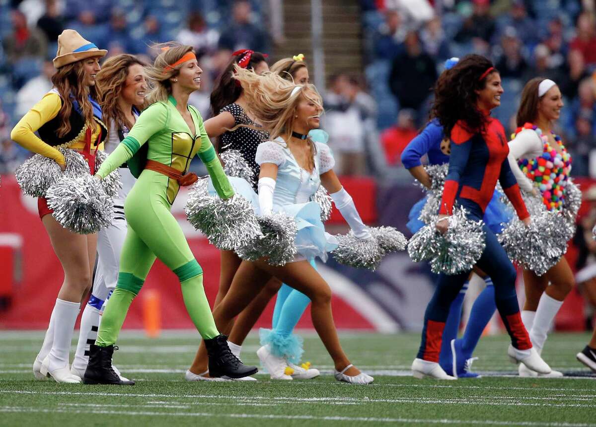 NFL cheerleaders don their best Halloween costumes
