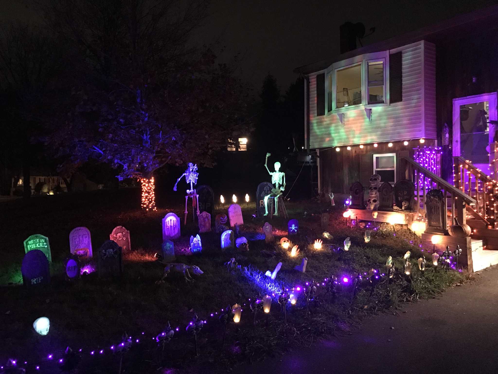 Torrington family goes ‘all out’ with Halloween decorations