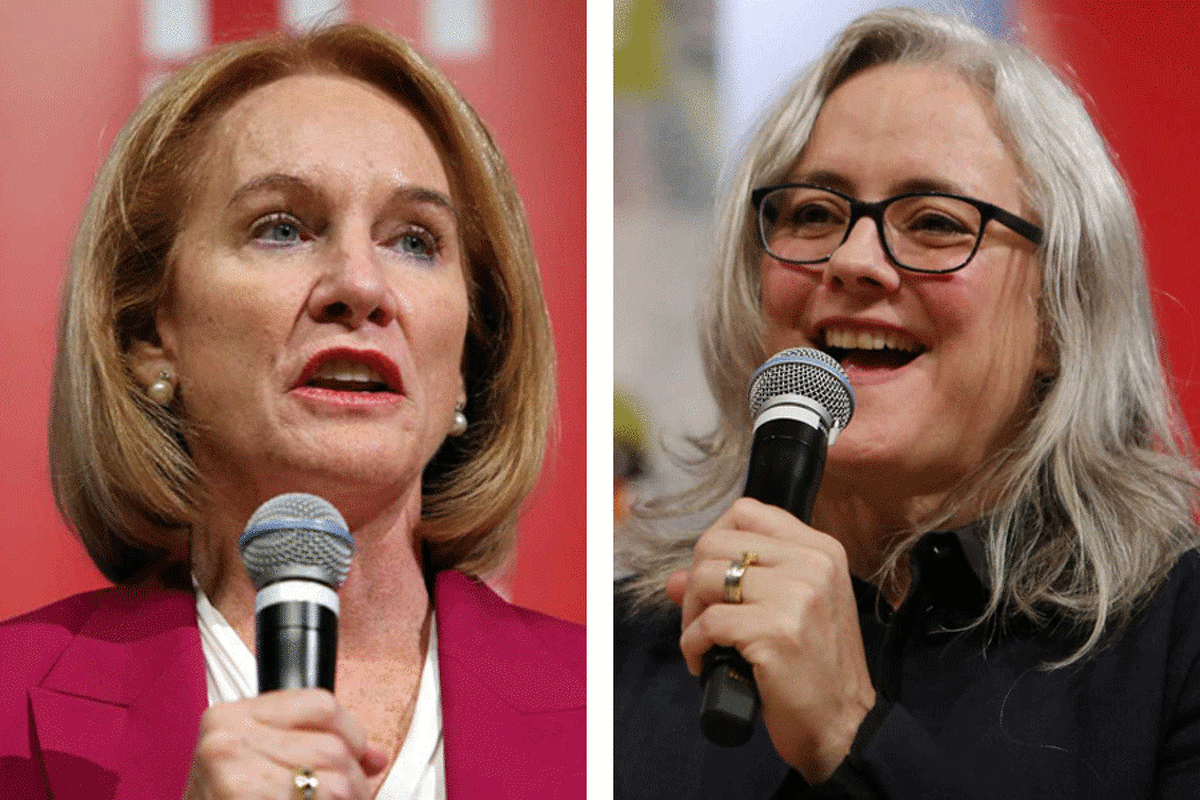 Seattle mayoral candidates Jenny Durkan (left) and Cary Moon.