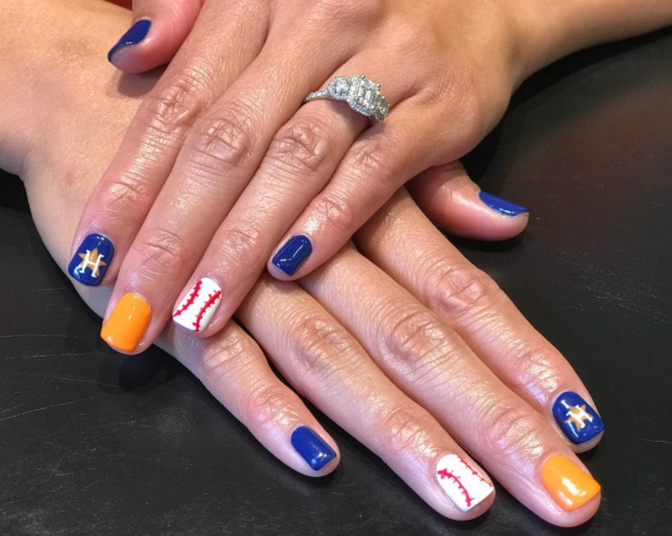 Houston Astros Nail Art Tutorial