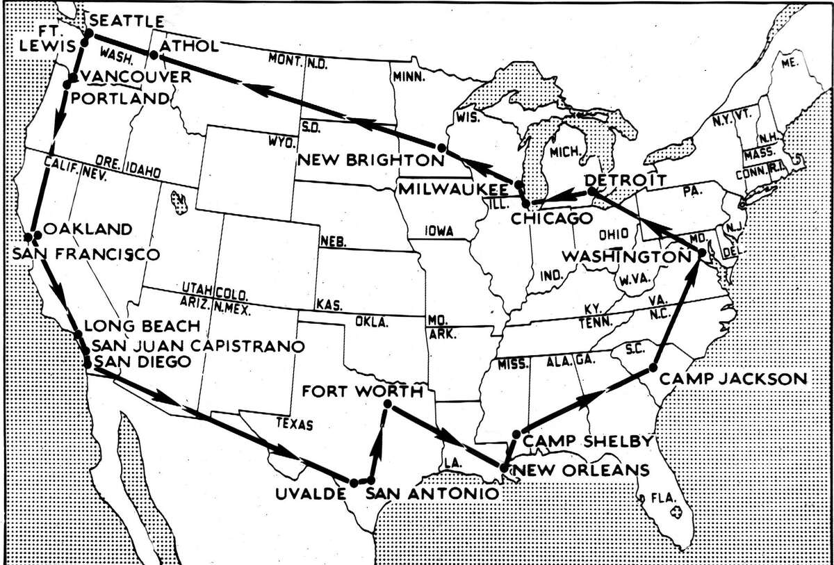 富兰克林·d·罗斯福总统将秘密进行为期两周的8700英里的全国旅行，参观军事基地和军备工厂。他将乘火车和车队旅行。直到1942年10月2日他回到华盛顿特区，媒体才开始报道这次旅行。