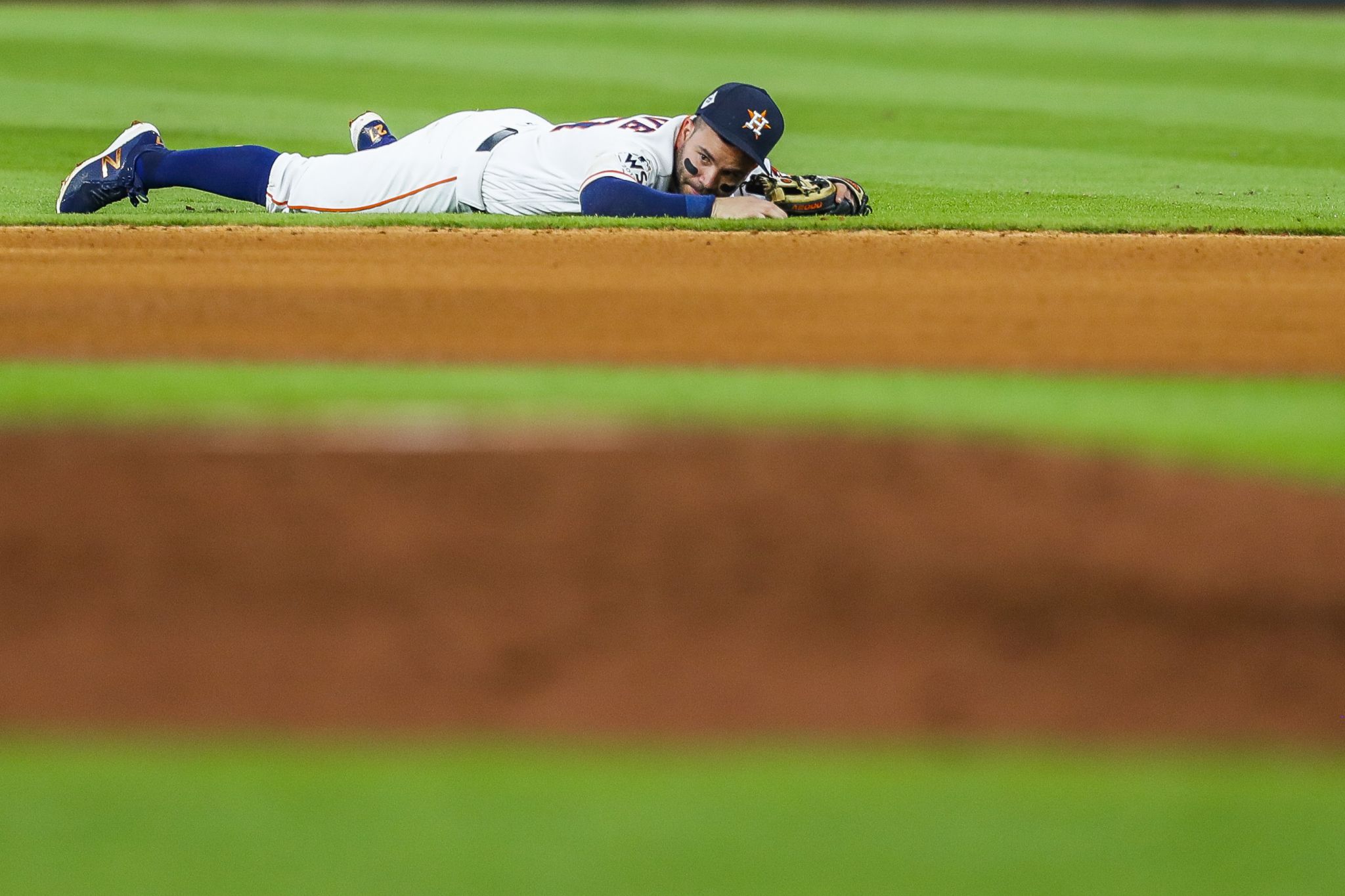 KTLA 5 Morning News - BREAKING: The Houston Astros win Game 5 of the 2017  World Series against the Dodgers 13-12. Houston Astros player Carlos Correa  reacts after hitting a two-run homer