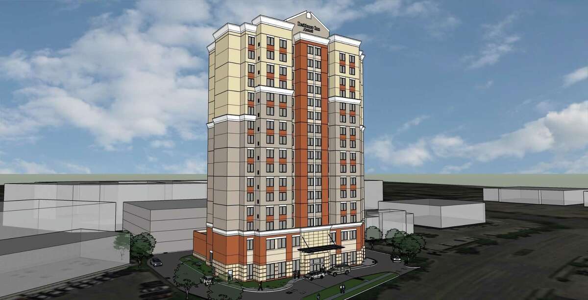 This rendering shows a Residence Inn by Marriott at 7807 Kirby, just south of Main Street near NRG Stadium. The 182-room extended-stay hotel is expected to open in early 2019.﻿