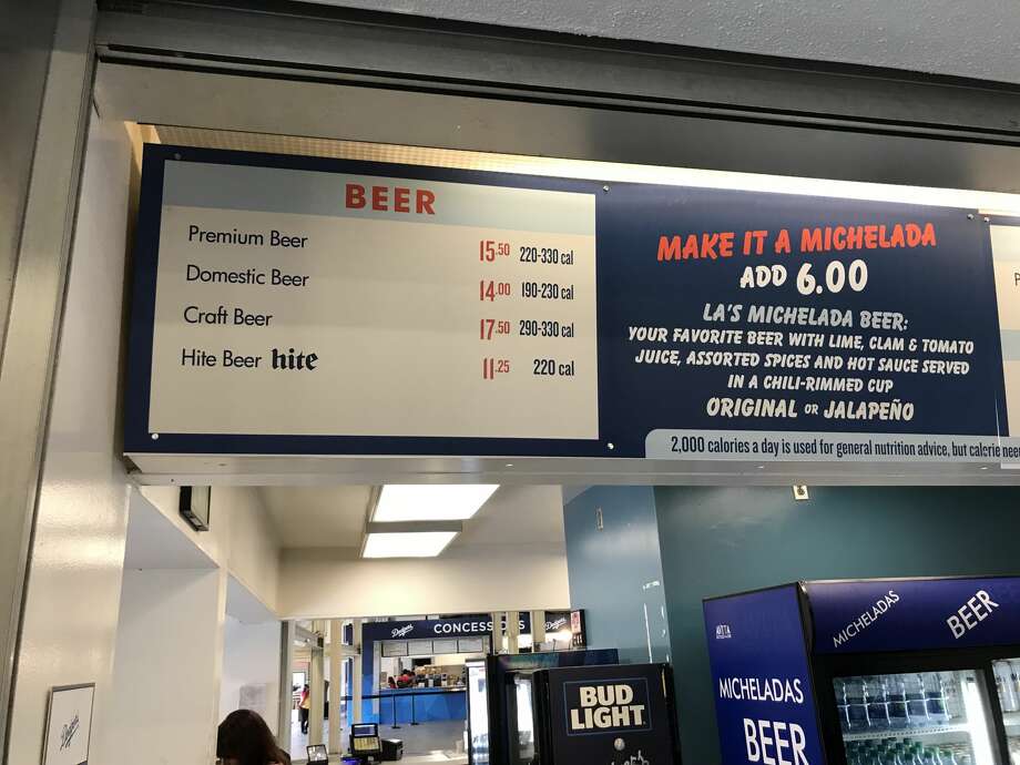 A World Series craft beer michelada costs 23.50 at Dodger Stadium