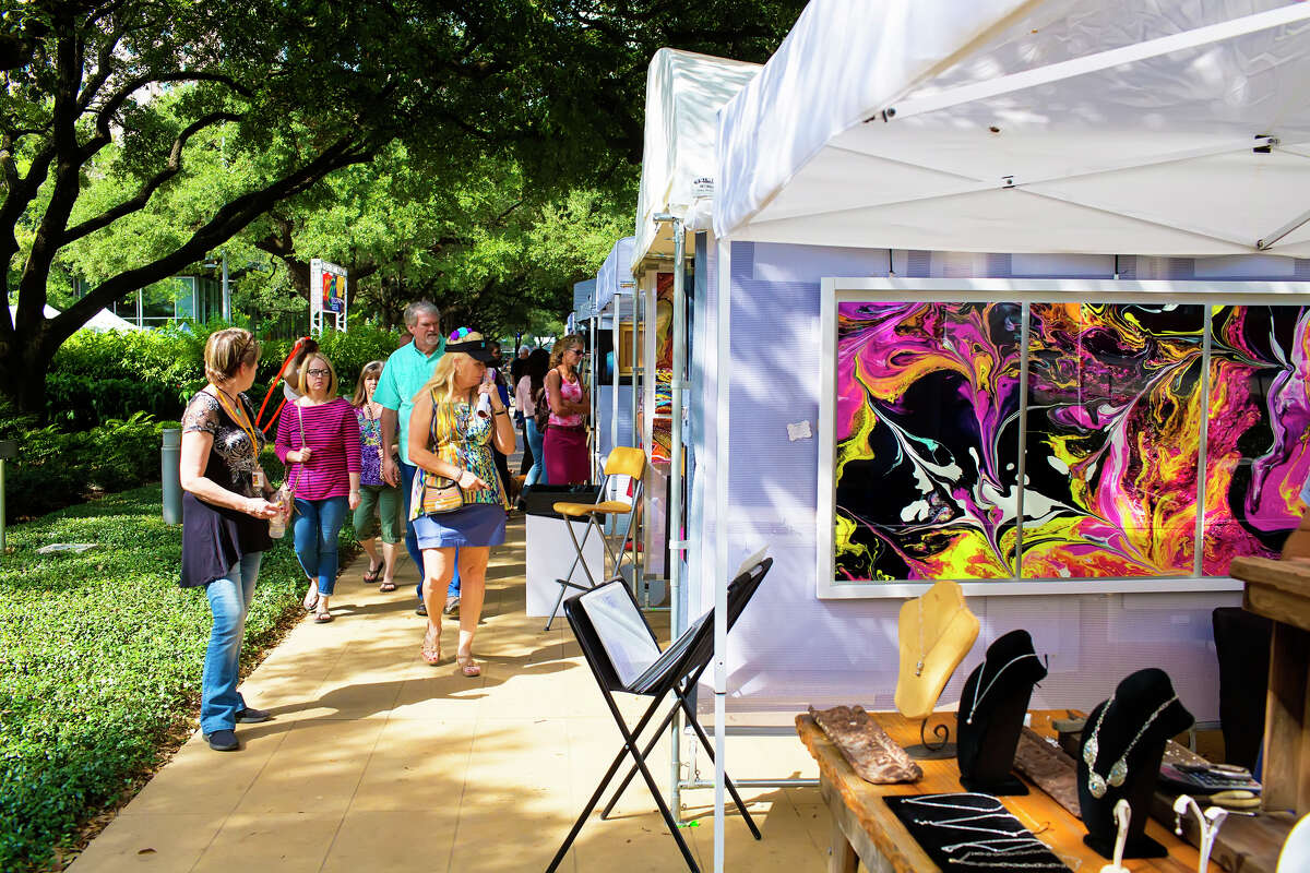 Art @ Discovery Green sets up shop Saturday and Sunday.