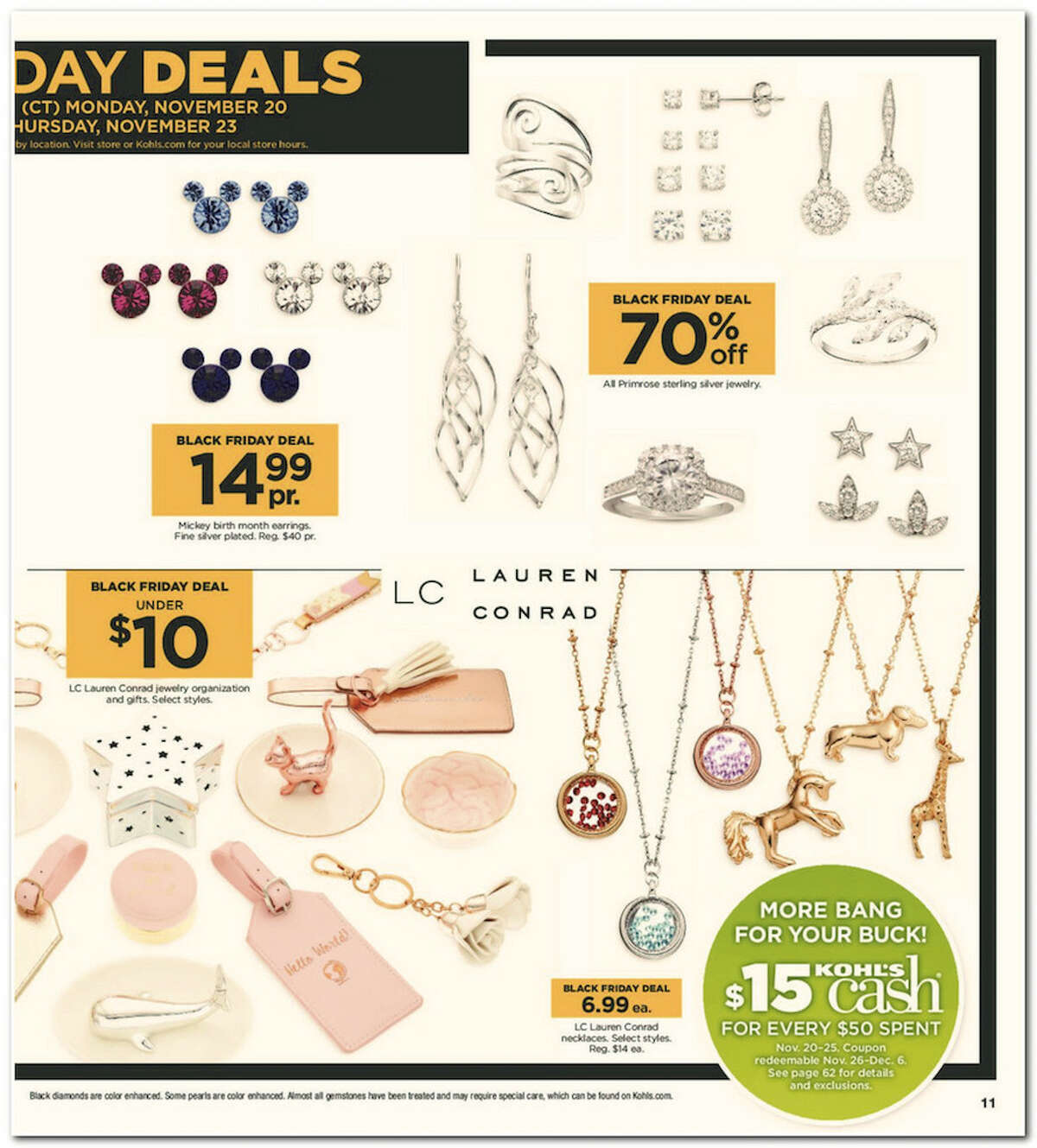 Kohl's has released its 64-page 2017 Black Friday Doorbuster ad. Prices and promotion are valid Thursday, Nov. 23 at 5 p.m. and are subject to change and availability, based on the retailer's determination.