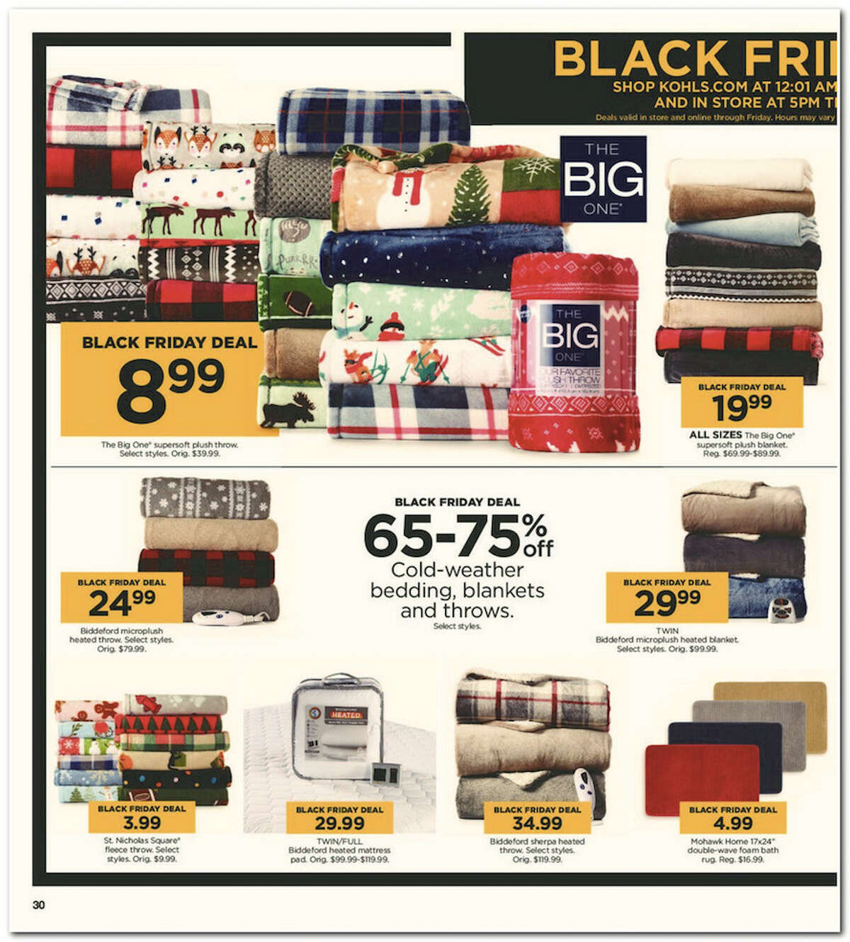 Kohl's has released its 64-page 2017 Black Friday Doorbuster ad. Prices and promotion are valid Thursday, Nov. 23 at 5 p.m. and are subject to change and availability, based on the retailer's determination.