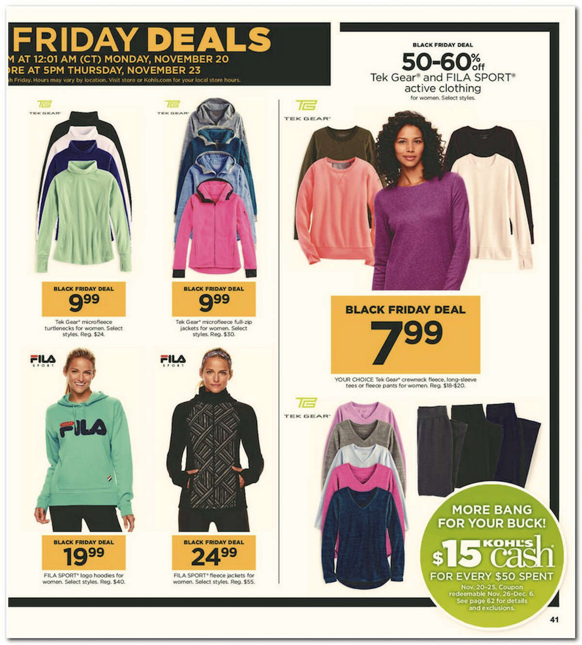 Kohl's has released its 64-page 2017 Black Friday Doorbuster ad. Prices and promotion are valid Thursday, Nov. 23 at 5 p.m. and are subject to change and availability, based on the retailer's determination.