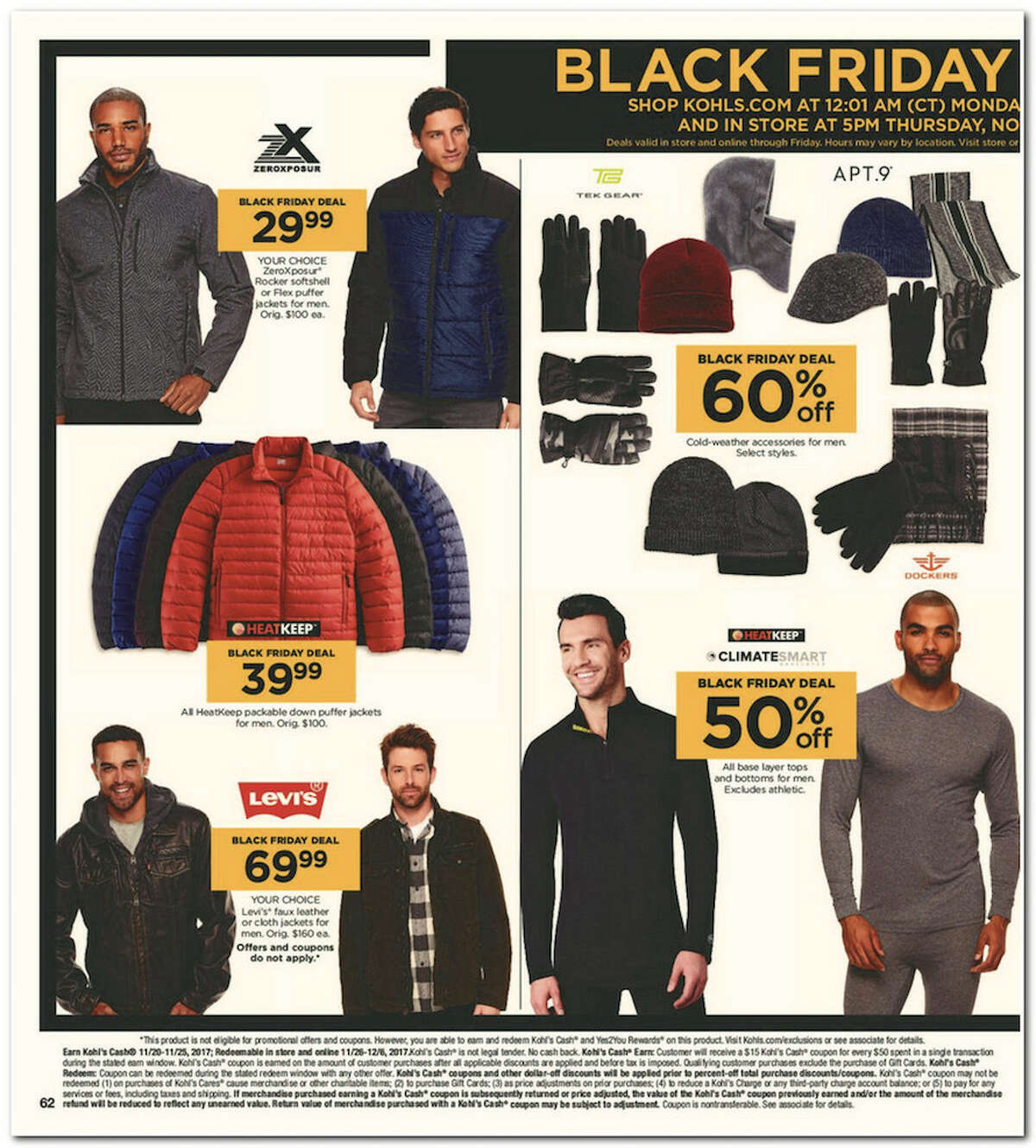 Kohl's has released its 64-page 2017 Black Friday Doorbuster ad. Prices and promotion are valid Thursday, Nov. 23 at 5 p.m. and are subject to change and availability, based on the retailer's determination.