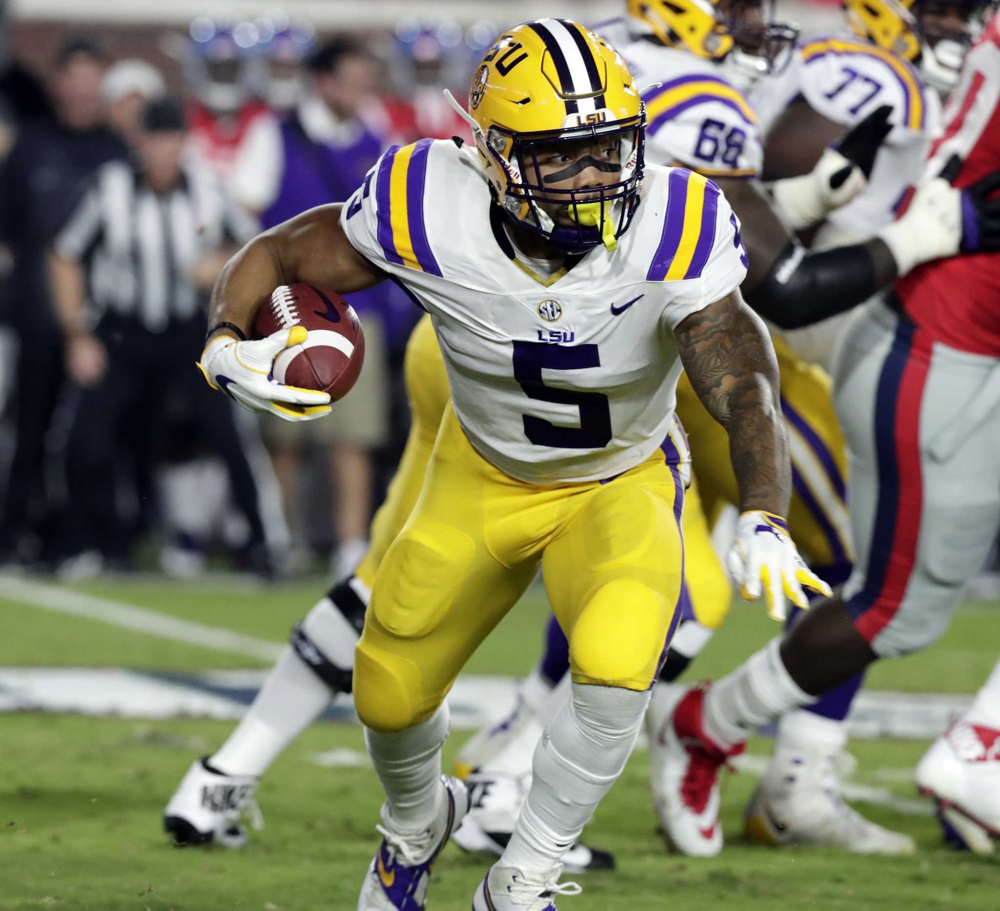 Derrius Guice Runs For Les Miles