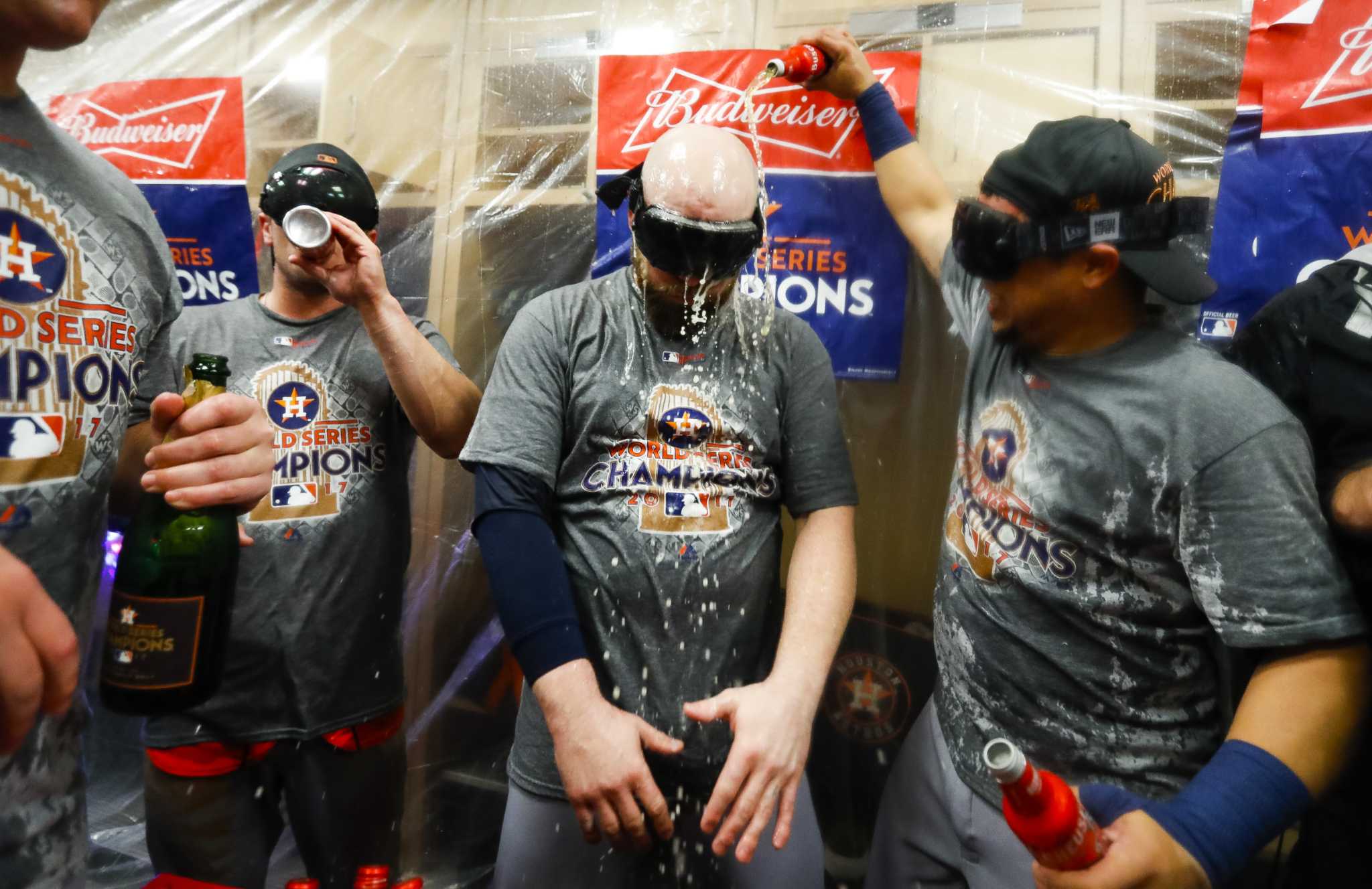 Video: Dusty Baker does beer luge after winning World Series