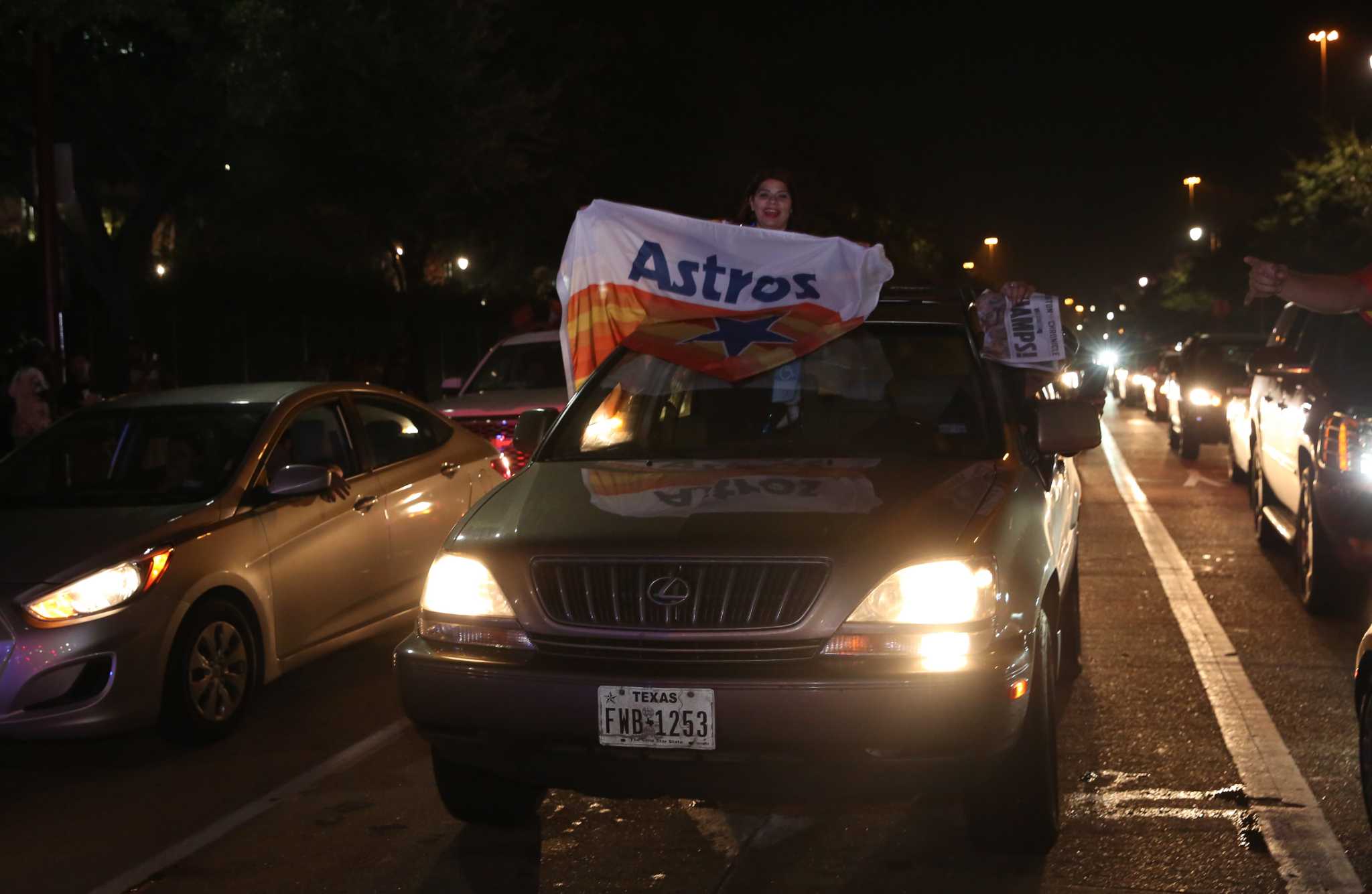 Jubliant madness erupts in downtown Houston after Astros World