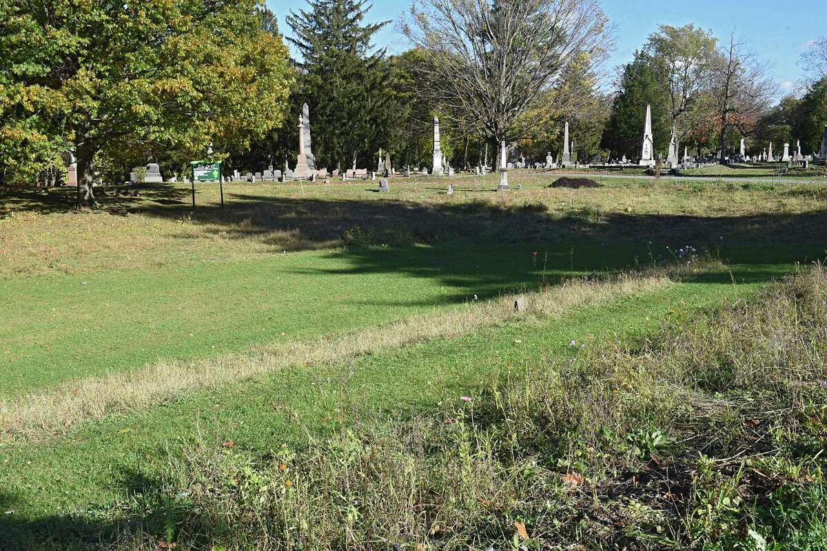 The Dell Natural Burial area at Vale Cemetery on Monday, Oct 23, 2017 in Schenectady, N.Y. Vale Cemetery offers green burials and is one of eight cemeteries certified by the Green Burial Council to offer natural burials.(Lori Van Buren / Times Union)