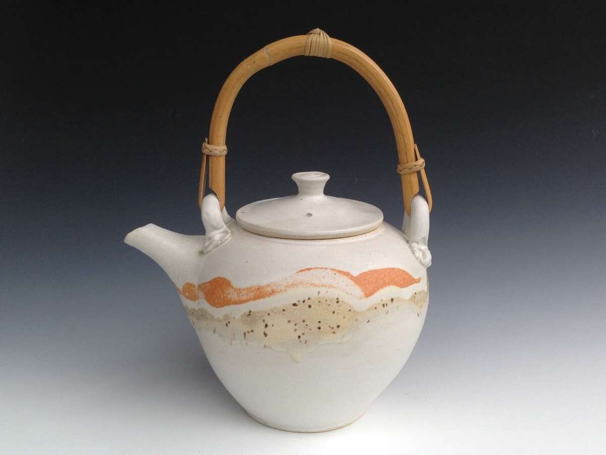 Robert Parrott’s “Stoneware Tea Pot with Cane Handle” is part of the Shoreline ArtsTrail’s 16th annual Open Studios Weekend at 33 studios in Branford, Guilford, and Madison Saturday, Nov. 11, and Sunday, Nov. 12. See http://www.shorelineartstrail.comfor a map and locations.