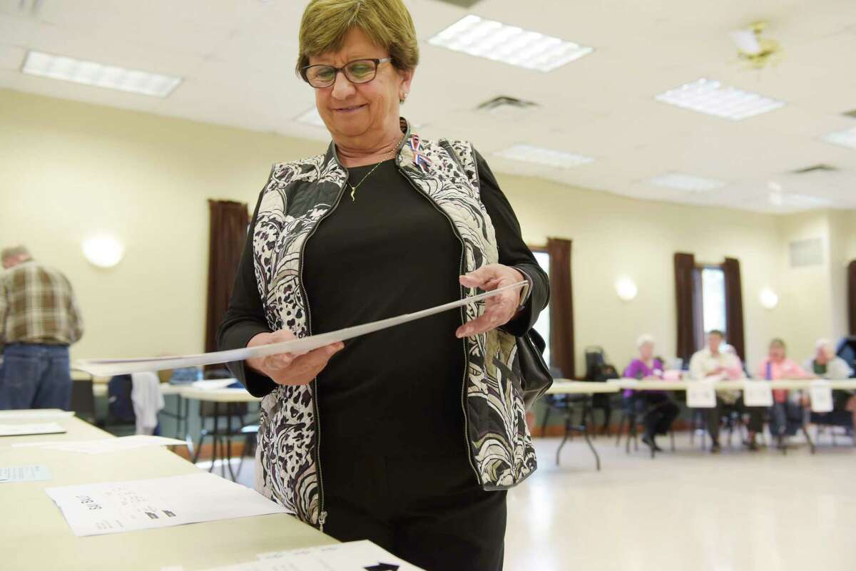 Town of Milton Supervisor Daniel Lewza is threatening to sue his own town for $340,000, saying that town board member Barbara Kerr, shown here, a frequent critic of Lewza over budgetary issues and ethical matters, leaked an agreement on a harassment complaint against Lewza. (Paul Buckowski / Times Union)