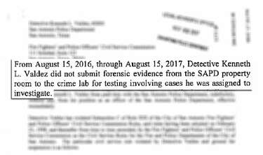 Records Fired Sapd Detective Failed To Disclose Dna