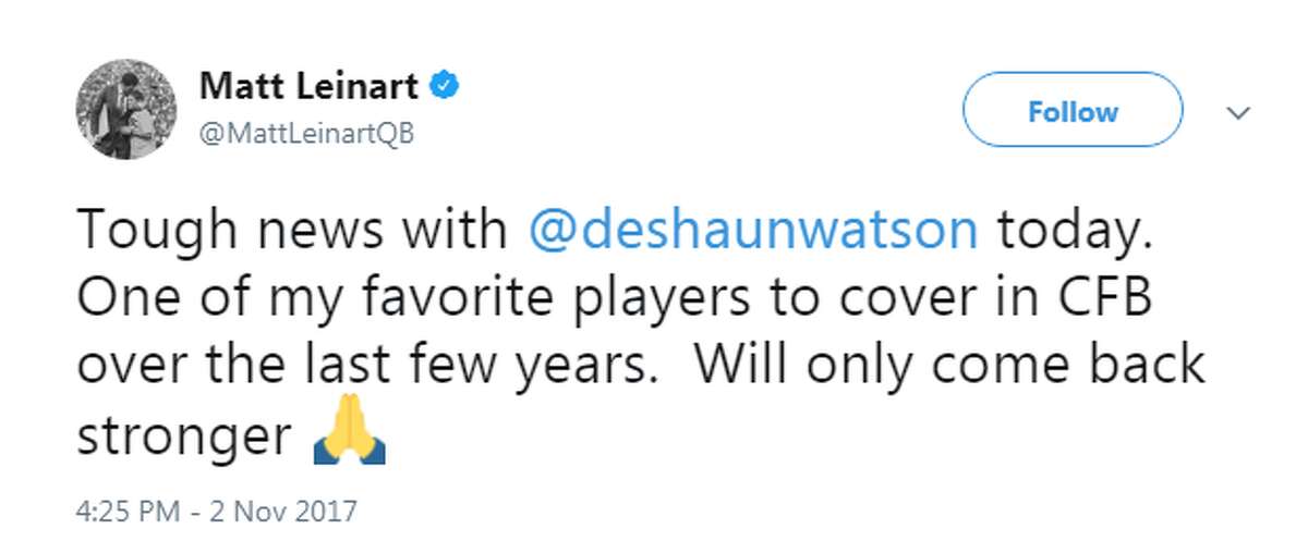Sports World Reacts To Deshaun Watson'S Season-Ending Injury