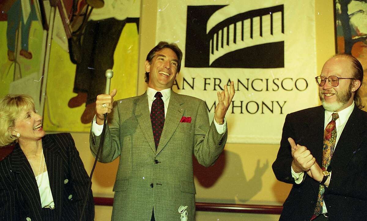 Conductor Michael Tilson Thomas , is announced to be the replacement for Herbert Blomstedt in 1995, June 23, 1993