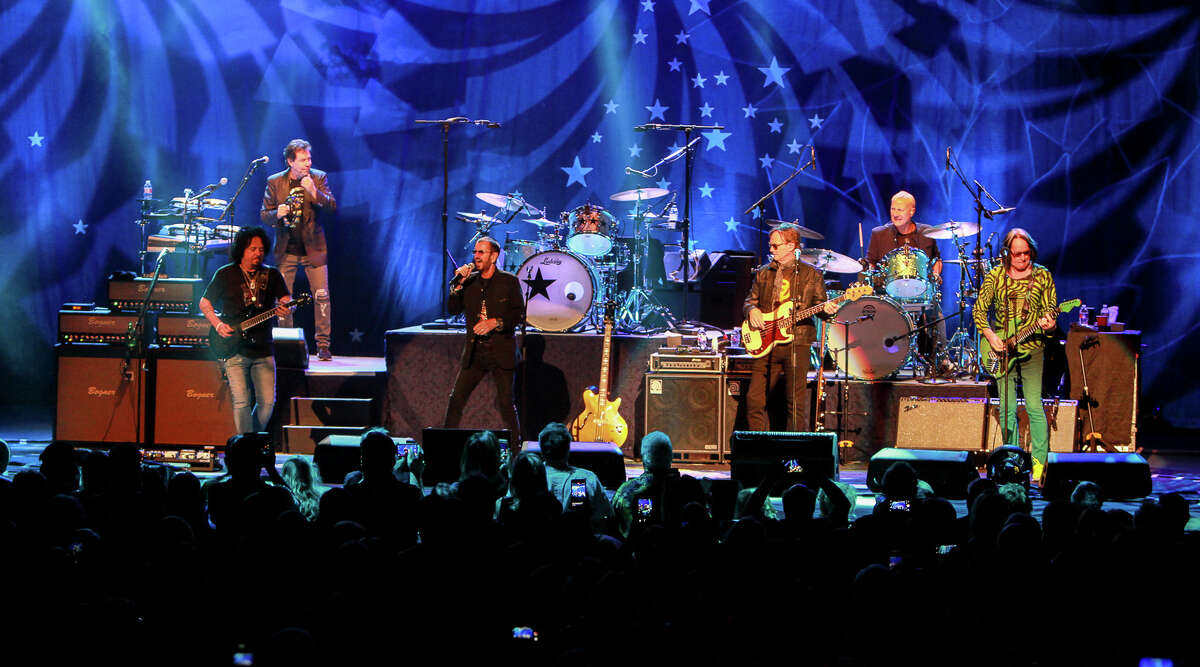Ringo Starr and His All-Star Band performing at Smart Financial Centre in Sugar Land.