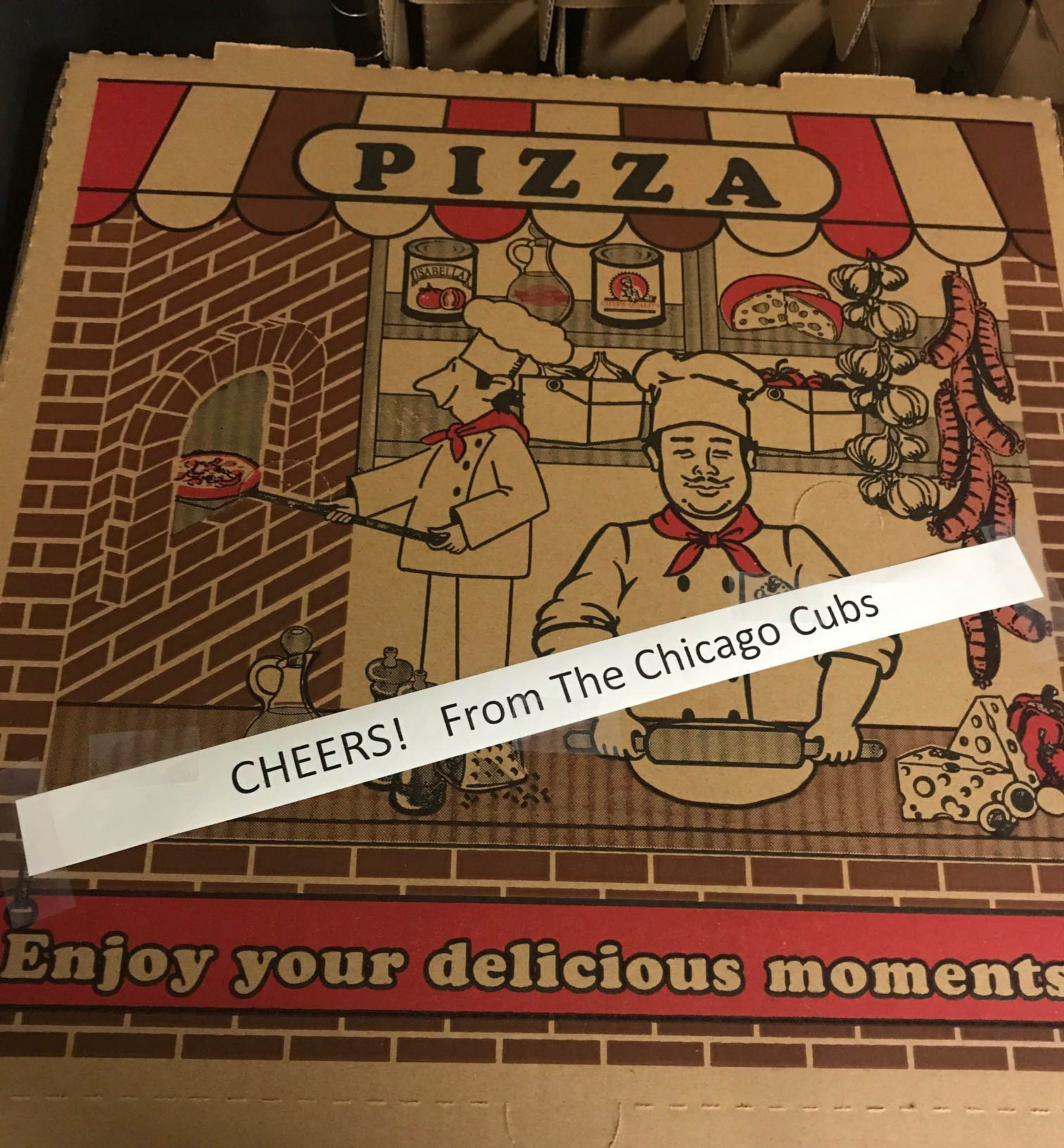 Chicago Cubs Send Astros Congratulatory Pizza Houston Chronicle - 