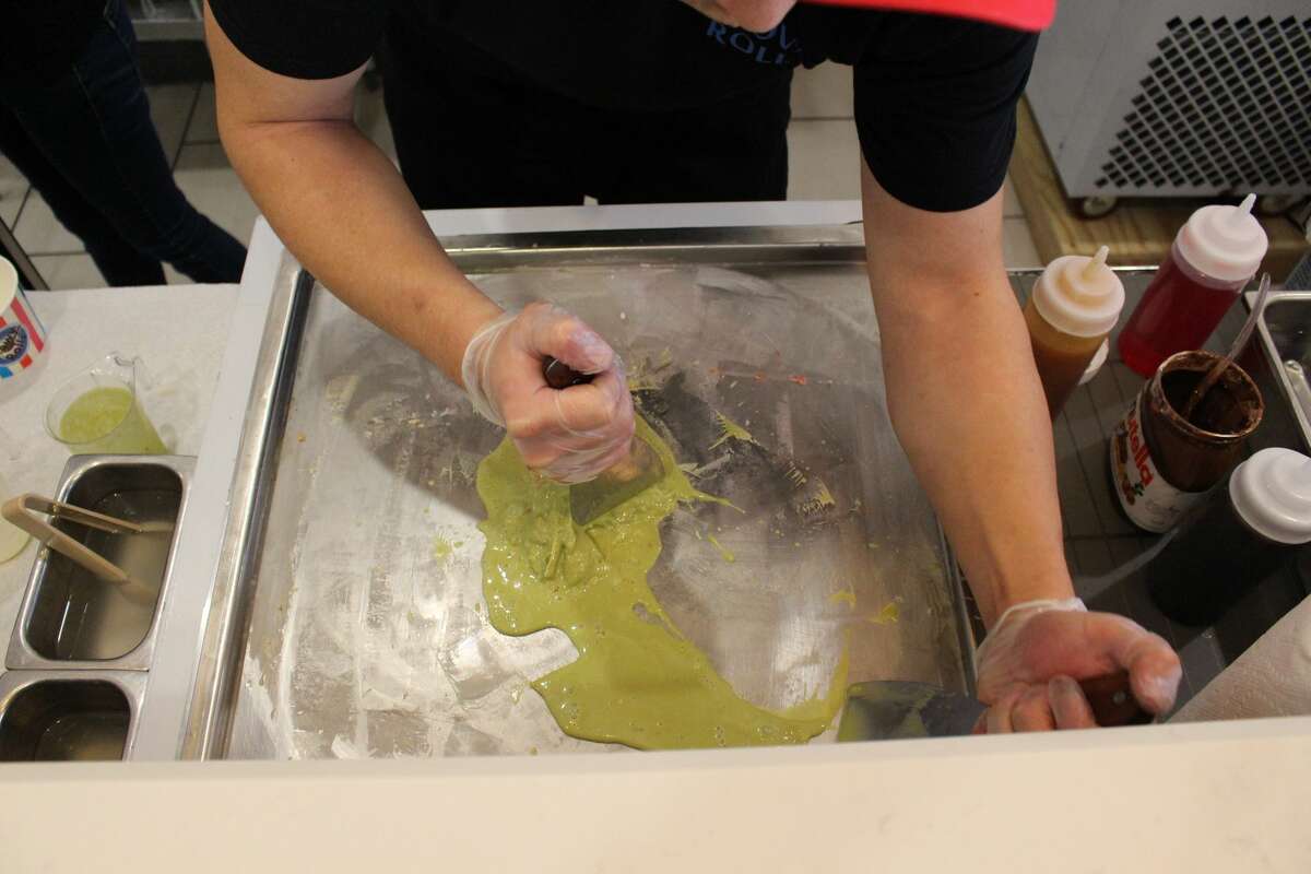 Small Bites Snowy Rolls Ice Cream serves up a different scoop