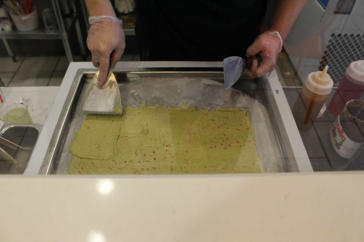 Small Bites Snowy Rolls Ice Cream serves up a different scoop