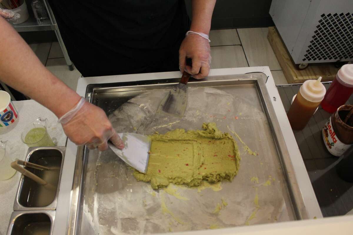 Small Bites Snowy Rolls Ice Cream serves up a different scoop