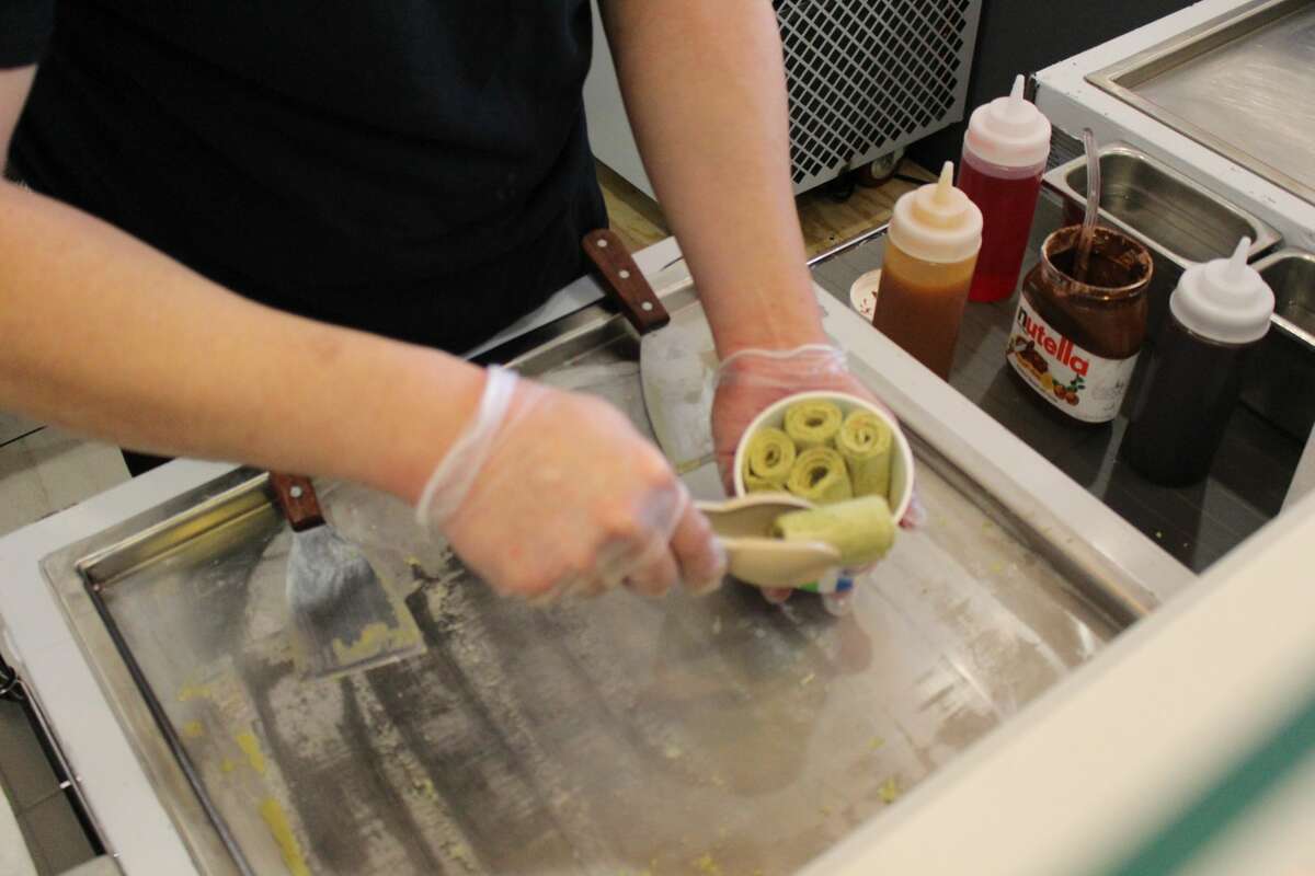 Small Bites Snowy Rolls Ice Cream serves up a different scoop