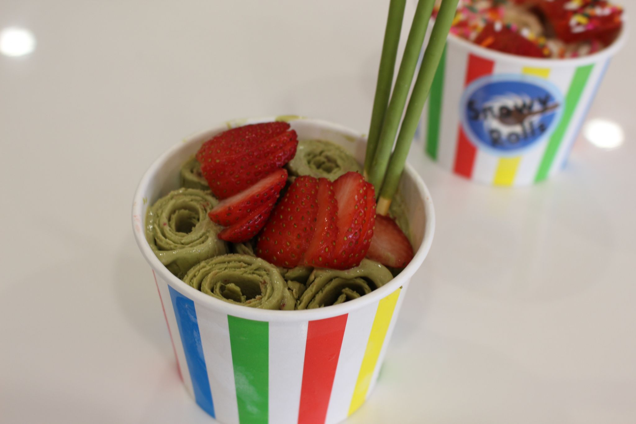 Small Bites Snowy Rolls Ice Cream serves up a different scoop