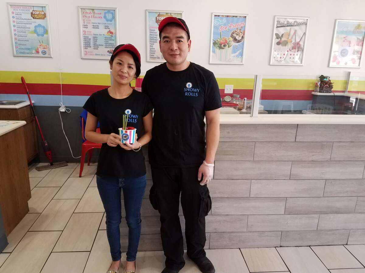 Small Bites Snowy Rolls Ice Cream serves up a different scoop