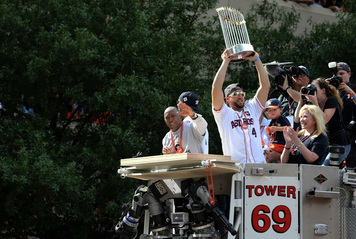 Oops! Astros' World Series trophy reportedly damaged at Houston gala