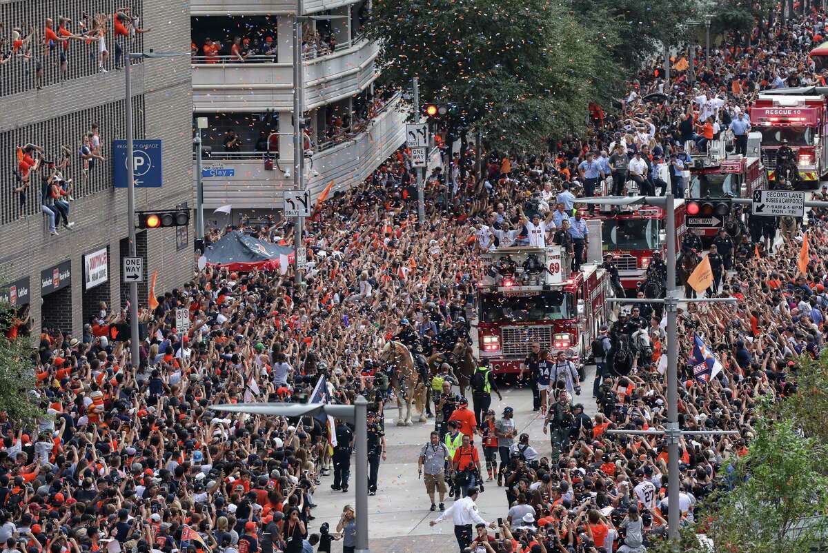 Astros celebrate World Series with parade in front of more than 1 million  estimated fans