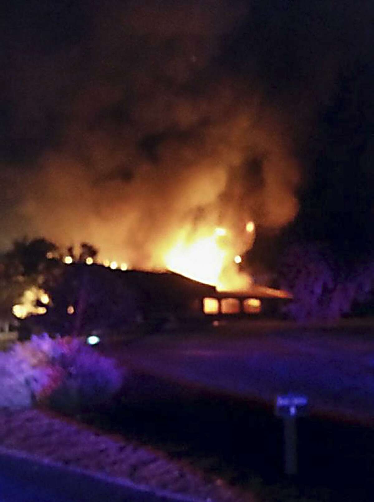 fire is raging in the main building of the Tapatio Springs Resort in Boerne.