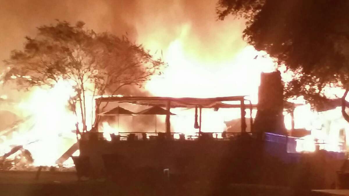 A fire destroyed the club house at Tapatio Springs Resort Saturday, Nov. 4, 2017.