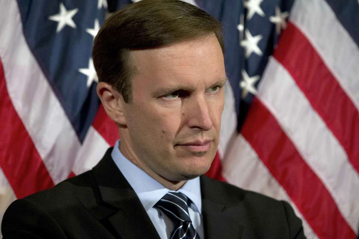Sen. Chris Murphy, D-Conn., stands during a media availability on Capitol Hill, Monday, June 20, 2016 in Washington. A divided Senate blocked rival election-year plans to curb guns on Monday, eight days after the horror of Orlando's mass shooting intensified pressure on lawmakers to act but knotted them in gridlock anyway ?— even over restricting firearms for terrorists. (AP Photo/Alex Brandon)