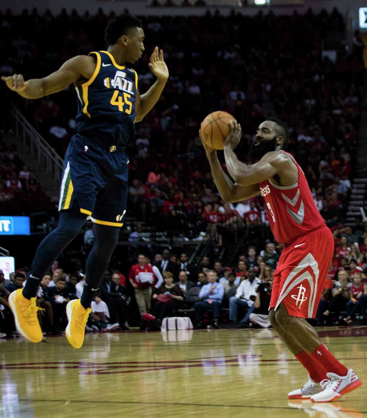 James Harden Scores 56 One Shy Of Franchise Record As Rockets Rout Jazz