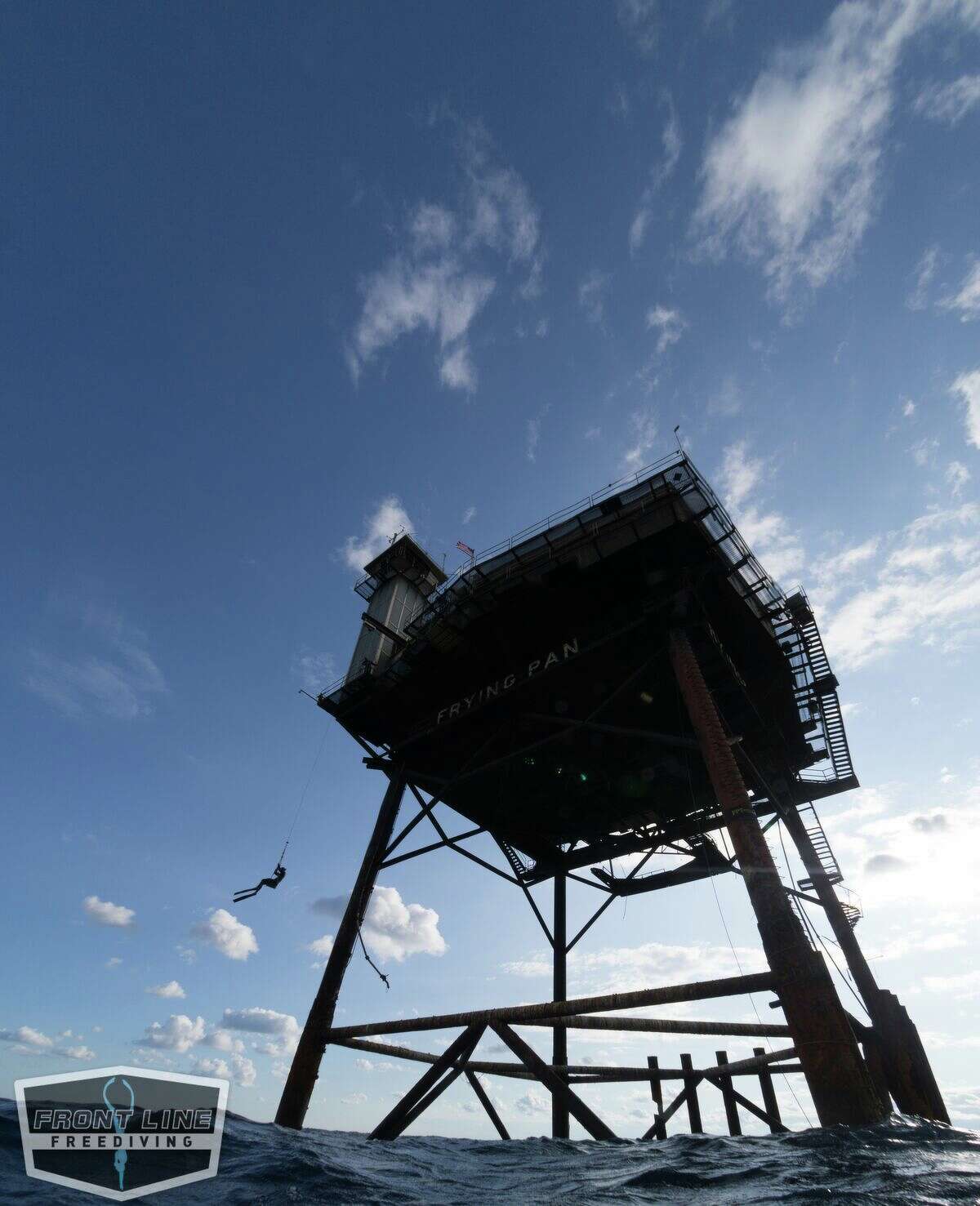 Man converts offshore Coast Guard station into the Frying Pan Tower, a