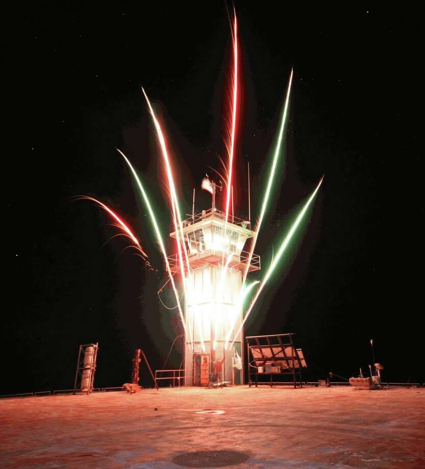 Man converts offshore Coast Guard station into the Frying Pan Tower, a