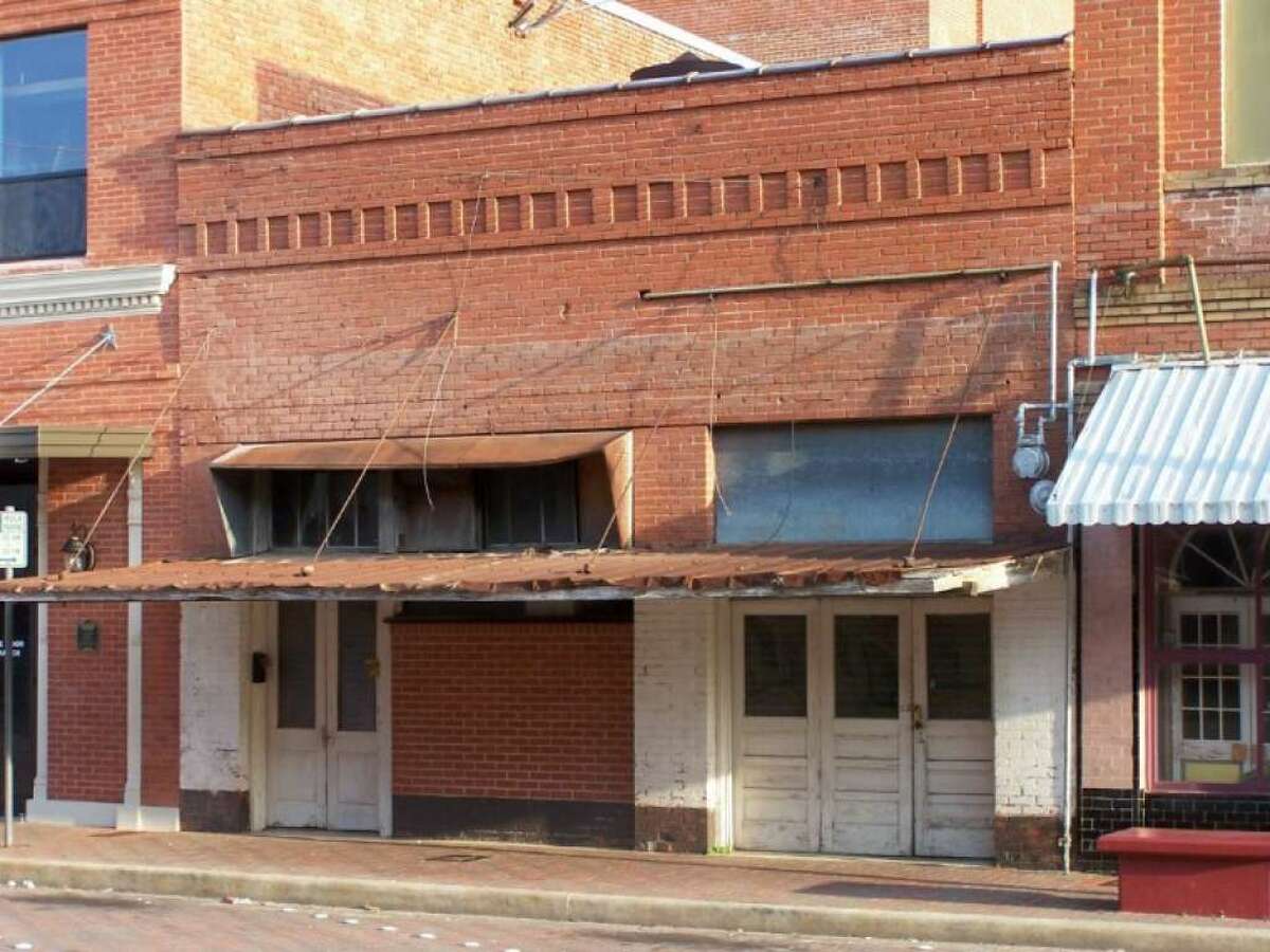 The front of the space where Talley's Domino Hall was located. It opened in 1932 and closed in 2000. The space was used as storage and rehearsal space for the Crighton Players. Today the space serves as the popular Red Brick Tavern. This photo was taken in 2006.