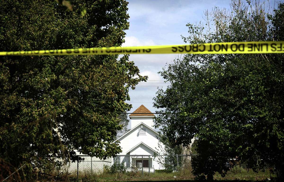 First Baptist Church in Sutherland Springs, Texas, scene of the worst mass shooting in Texas.