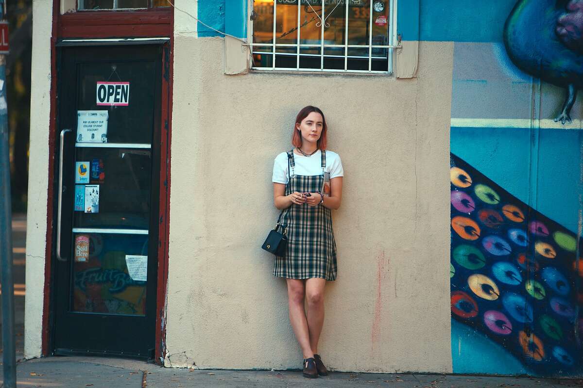 This image released by A24 Films shows Saoirse Ronan in a scene from "Lady Bird." (Merie Wallace/A24 via AP)