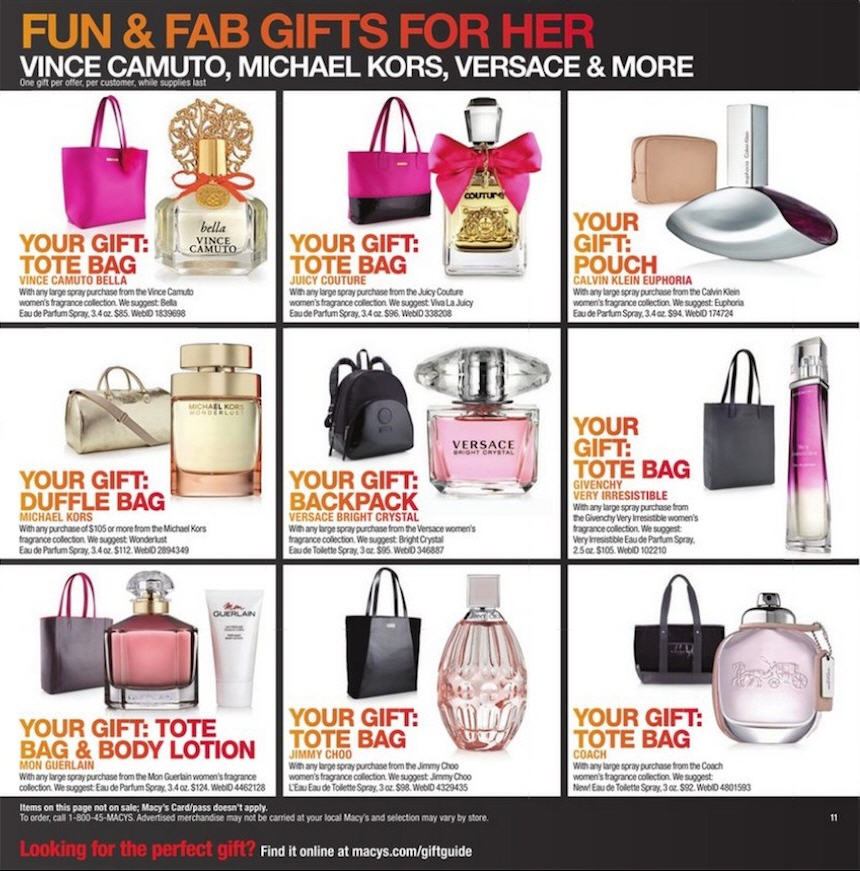 Macy's perfume discount black friday sale