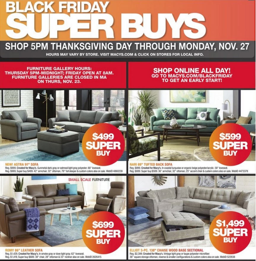 Macys furniture black friday 2024 2019