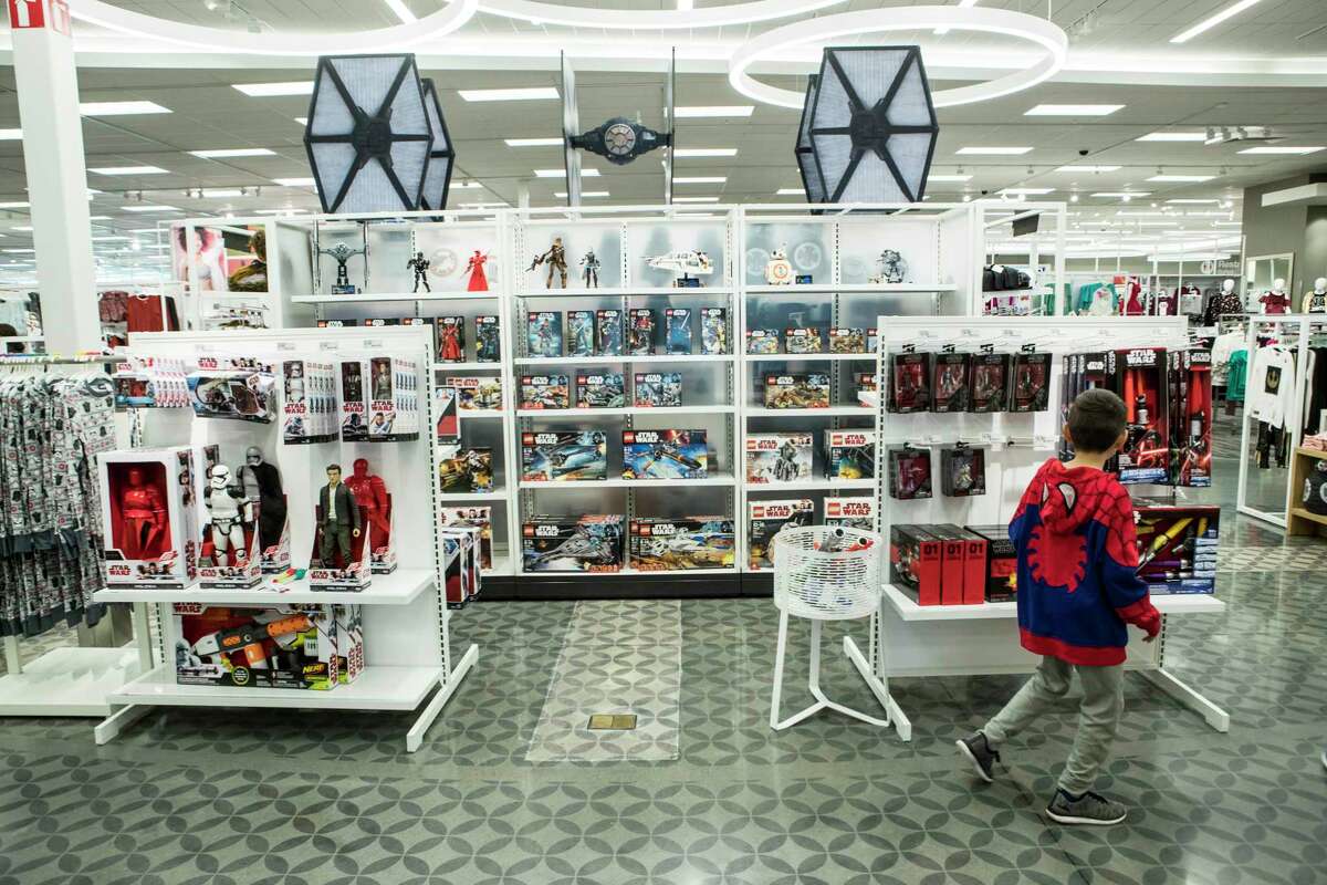 A section with Star Wars items at the new Target store is shown on Thursday, Nov. 9, 2017, in Richmond.